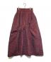 create clair（クリエイト クレイル）の古着「スモッキングキルティングスカート」｜ボルドー