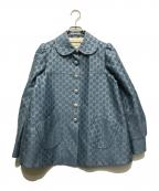 GUCCIグッチ）の古着「20SS GGフレアジャケット」｜ブルー