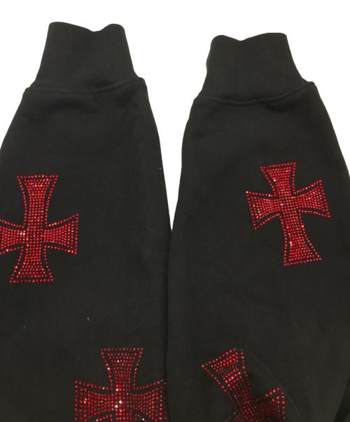 Unknown london（アンノウンロンドン）Unknown london (アンノウンロンドン) ジップパーカー ブラック×レッド サイズ:Lの古着・服飾アイテム