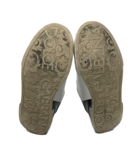 DOLCE & GABBANA（ドルチェ＆ガッバーナ）DOLCE & GABBANA (ドルチェ＆ガッバーナ) エナメルツートンスニーカー ブラック サイズ:7の古着・服飾アイテム