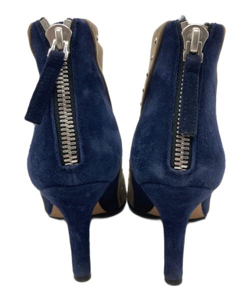 PELLICO（ペリーコ）PELLICO (ペリーコ) スタッズショートブーツ ブラウン×ネイビー サイズ:36の古着・服飾アイテム