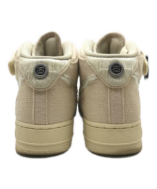 NIKE（ナイキ）NIKE (ナイキ) stussy (ステューシー) AIR FORCE 1 MID 'FOSSIL' ベージュ サイズ:26の古着・服飾アイテム