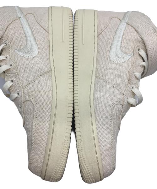 NIKE（ナイキ）NIKE (ナイキ) stussy (ステューシー) AIR FORCE 1 MID 'FOSSIL' ベージュ サイズ:26の古着・服飾アイテム