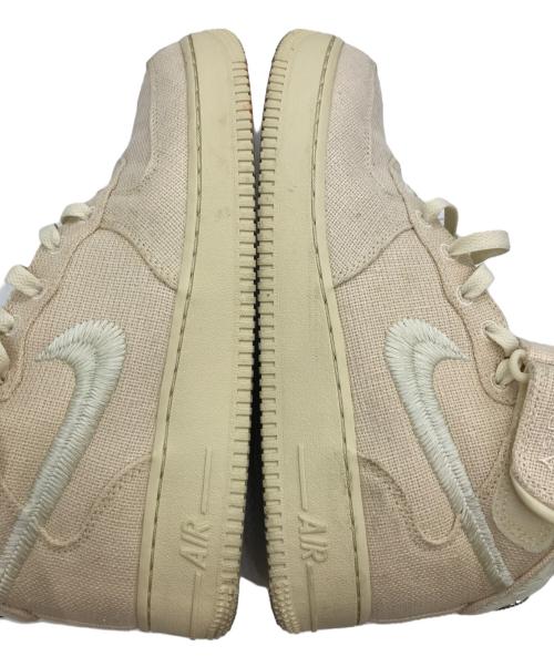 NIKE（ナイキ）NIKE (ナイキ) stussy (ステューシー) AIR FORCE 1 MID 'FOSSIL' ベージュ サイズ:26の古着・服飾アイテム