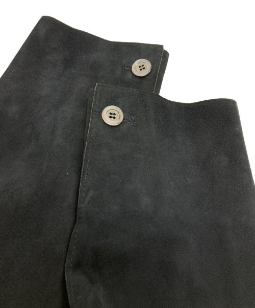 EMMETI（エンメティ）EMMETI (エンメティ) スウェードロングダブルジャケット ネイビー サイズ:48の古着・服飾アイテム