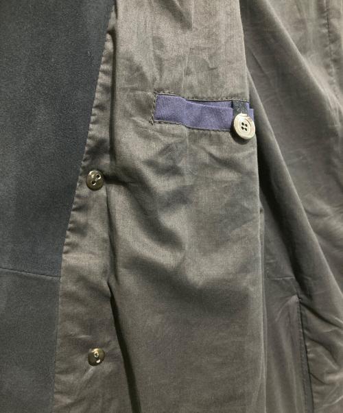 EMMETI（エンメティ）EMMETI (エンメティ) スウェードロングダブルジャケット ネイビー サイズ:48の古着・服飾アイテム