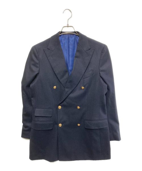 BEAMS F（ビームスエフ）BEAMS F (ビームスエフ) 金ボタンダブルジャケット ブラック サイズ:50の古着・服飾アイテム