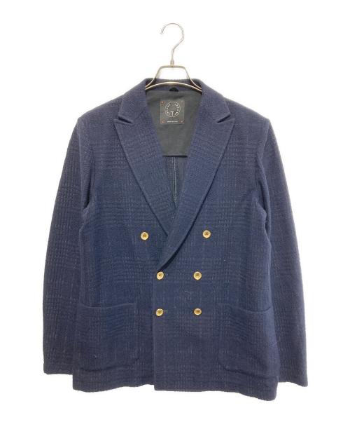 T-JACKET By TONELLO（ティージャケット バイ トネッロ）T-JACKET By TONELLO (ティージャケット バイ トネッロ) 金ボタンダブルジャケット ネイビー サイズ:Lの古着・服飾アイテム