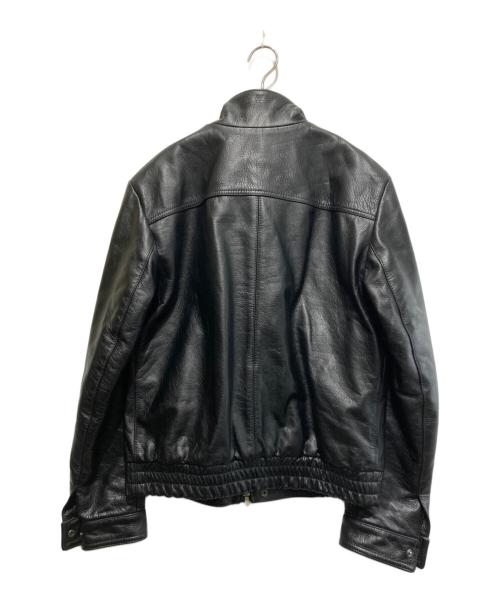 EMMETI（エンメティ）EMMETI (エンメティ) カーフレザージャケット ブラック サイズ:50の古着・服飾アイテム