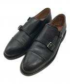 PARABOOTパラブーツ）の古着「ダブルモンクストラップシューズ」｜ブラック