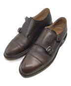 PARABOOTパラブーツ）の古着「ダブルモンクストラップシューズ」｜ブラウン