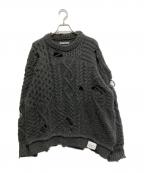NEIGHBORHOODネイバーフッド）の古着「23AW PATCHWORK SAVAGE SWEATER」｜ブラック
