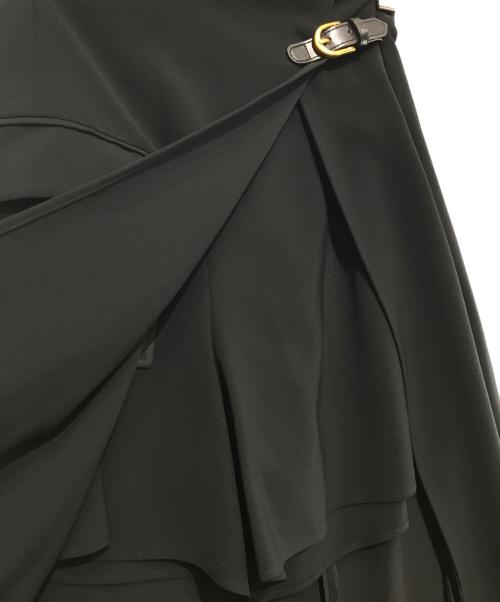 anuans（アニュアンス）anuans (アニュアンス) アシンメトリーレイヤードスカート ブラック サイズ:Mの古着・服飾アイテム