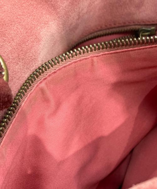 MIU MIU（ミュウミュウ）MIU MIU (ミュウミュウ) suede leather handbag/スウェード レザー ハンドバッグ ピンクの古着・服飾アイテム