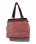 MIU MIU (ミュウミュウ) suede leather handbag/スウェード レザー ハンドバッグ ピンク：12000円