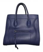 CELINEセリーヌ）の古着「ラゲージファントムトートバッグ」｜ネイビー