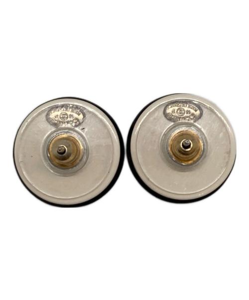 CHANEL（シャネル）CHANEL (シャネル) ココマークラウンドピアス ホワイト×ブラックの古着・服飾アイテム