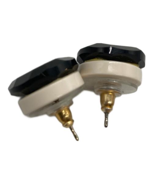 CHANEL（シャネル）CHANEL (シャネル) ココマークラウンドピアス ホワイト×ブラックの古着・服飾アイテム