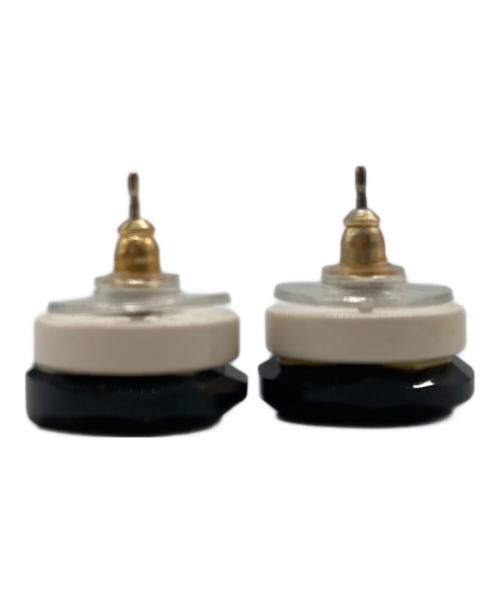 CHANEL（シャネル）CHANEL (シャネル) ココマークラウンドピアス ホワイト×ブラックの古着・服飾アイテム