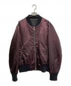 AMI Alexandre Mattiussiアミアレクサンドルマテュッシ）の古着「ジップブルゾン」｜ボルドー