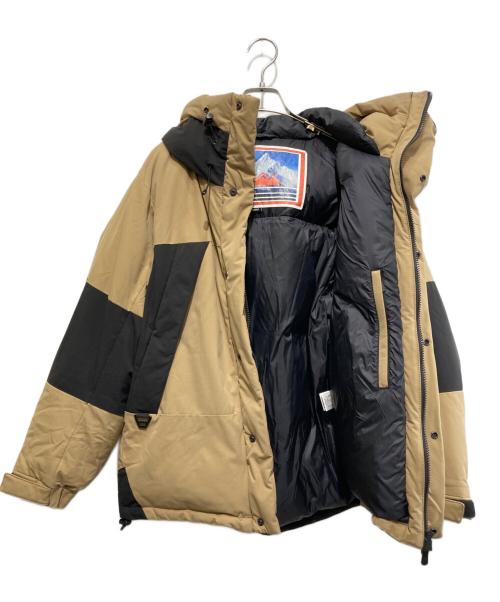 FIRST DOWN（ファーストダウン）FIRST DOWN (ファーストダウン) FREAK'S STORE (フリークストア) FREAKS STORE別注パネルショートダウン ベージュ サイズ:Sの古着・服飾アイテム