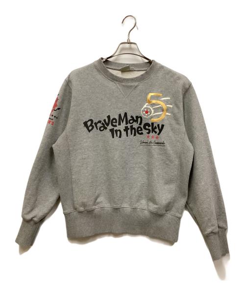 TED COMPANY（テッドカンパニー）TED COMPANY (テッドカンパニー) 赤鬼デビルクルーネックスウェット グレー サイズ:40の古着・服飾アイテム