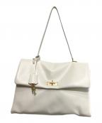 CHARLES & KEITHチャールズアンドキース）の古着「ケリー チェーンハンドルバッグ」｜アイボリー