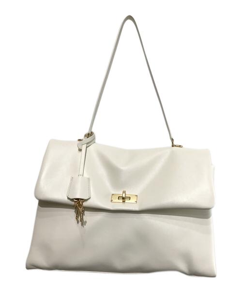 CHARLES & KEITH（チャールズアンドキース）CHARLES & KEITH (チャールズ＆キース) ケリー チェーンハンドルバッグ アイボリーの古着・服飾アイテム