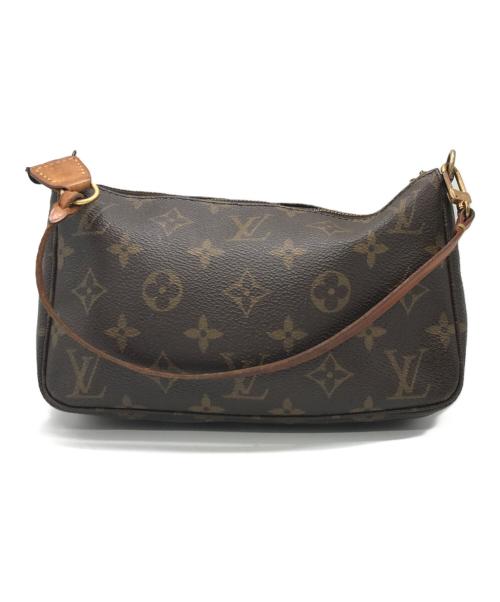 LOUIS VUITTON（ルイ ヴィトン）LOUIS VUITTON (ルイ ヴィトン) モノグラムボシェット・アクセソワールハンドバッグ ブラウンの古着・服飾アイテム