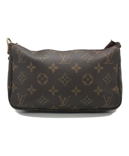 LOUIS VUITTON（ルイ ヴィトン）LOUIS VUITTON (ルイ ヴィトン) モノグラムボシェット・アクセソワールハンドバッグ ブラウンの古着・服飾アイテム