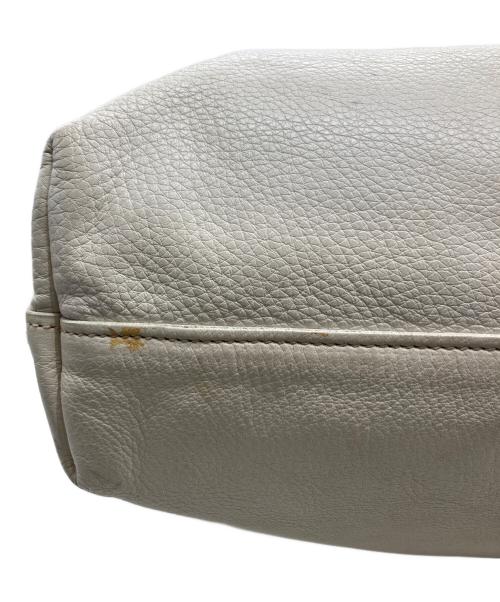 PRADA（プラダ）PRADA (プラダ) ２wayレザートートバッグ ホワイトの古着・服飾アイテム