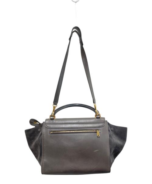 CELINE（セリーヌ）CELINE (セリーヌ) トラペーズ2WAYバッグ グレーの古着・服飾アイテム