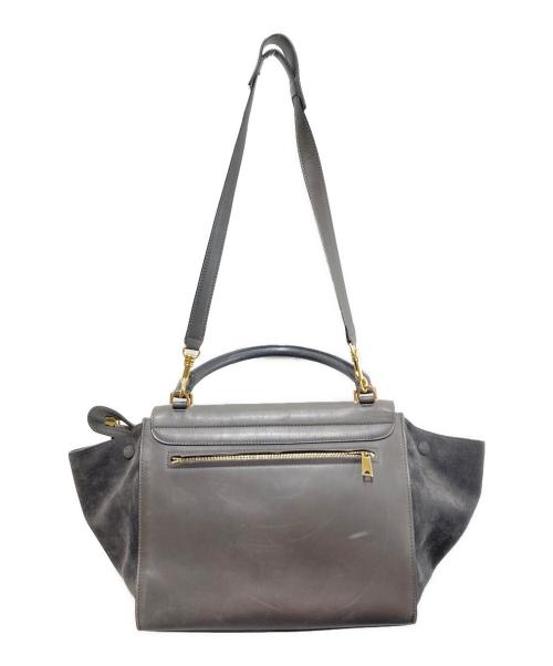 CELINE（セリーヌ）CELINE (セリーヌ) トラペーズ2WAYバッグ グレーの古着・服飾アイテム