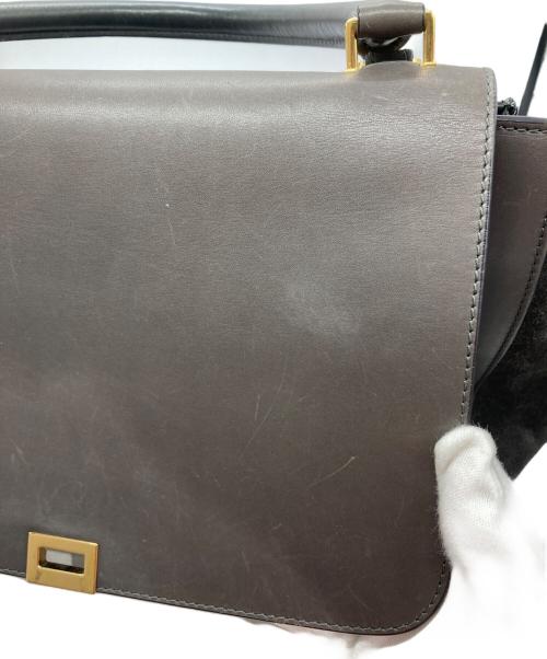 CELINE（セリーヌ）CELINE (セリーヌ) トラペーズ2WAYバッグ グレーの古着・服飾アイテム
