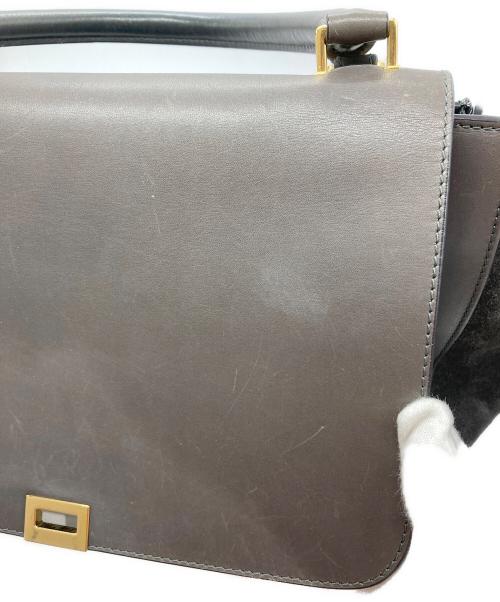 CELINE（セリーヌ）CELINE (セリーヌ) トラペーズ2WAYバッグ グレーの古着・服飾アイテム