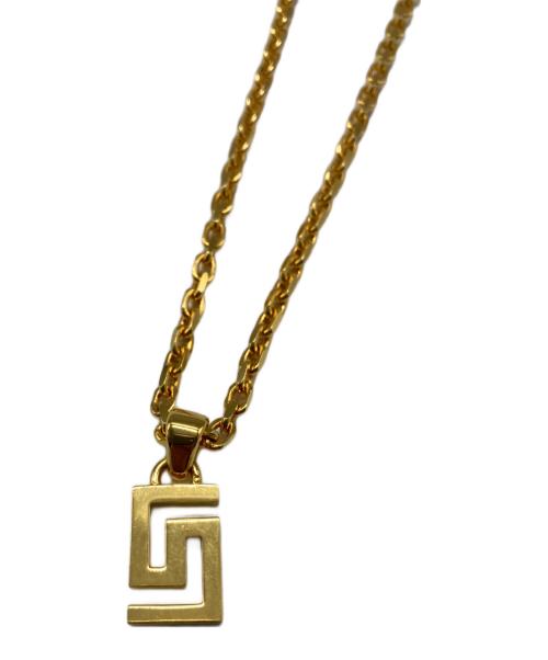 VERSACE（ヴェルサーチェ）VERSACE (ヴェルサーチェ) グリークネックレス ゴールドの古着・服飾アイテム