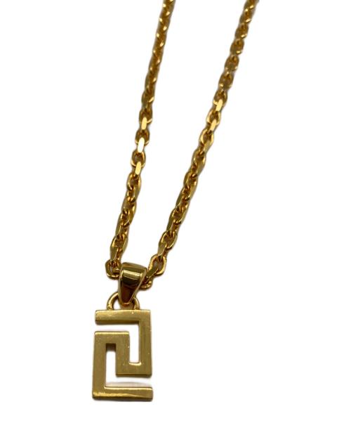 VERSACE（ヴェルサーチェ）VERSACE (ヴェルサーチェ) グリークネックレス ゴールドの古着・服飾アイテム
