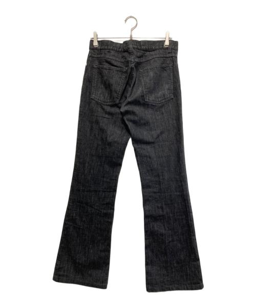 Yves Saint Laurent（イヴサンローラン）Yves Saint Laurent (イヴサンローラン) ブラックデニムフレアパンツ ブラック サイズ:46の古着・服飾アイテム