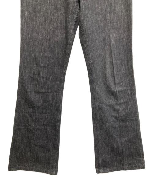 Yves Saint Laurent（イヴサンローラン）Yves Saint Laurent (イヴサンローラン) ブラックデニムフレアパンツ ブラック サイズ:46の古着・服飾アイテム