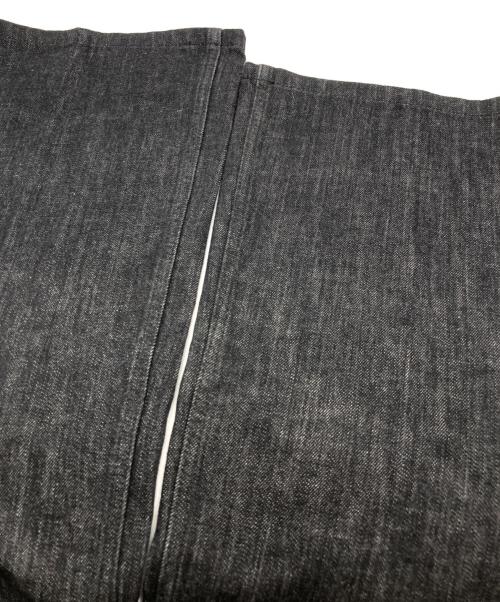 Yves Saint Laurent（イヴサンローラン）Yves Saint Laurent (イヴサンローラン) ブラックデニムフレアパンツ ブラック サイズ:46の古着・服飾アイテム