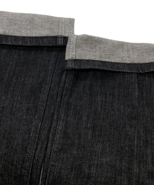 Yves Saint Laurent（イヴサンローラン）Yves Saint Laurent (イヴサンローラン) ブラックデニムフレアパンツ ブラック サイズ:46の古着・服飾アイテム