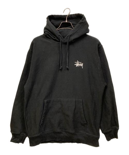 stussy（ステューシー）stussy (ステューシー) ロゴパーカー ブラック サイズ:SIZE Mの古着・服飾アイテム