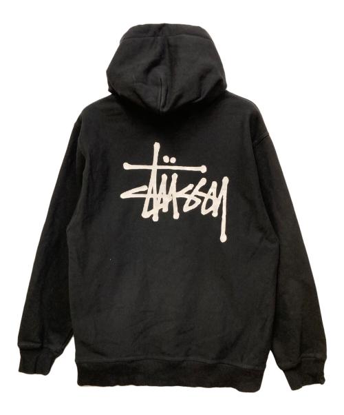 stussy（ステューシー）stussy (ステューシー) ロゴパーカー ブラック サイズ:SIZE Mの古着・服飾アイテム