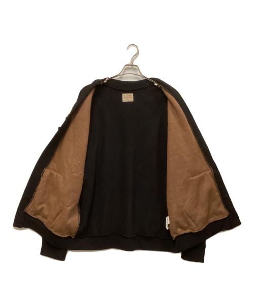 DEL MAR（デルマー）del mar (デルマー) レオパード切替カーディガン ブラック サイズ:SIZE 40の古着・服飾アイテム