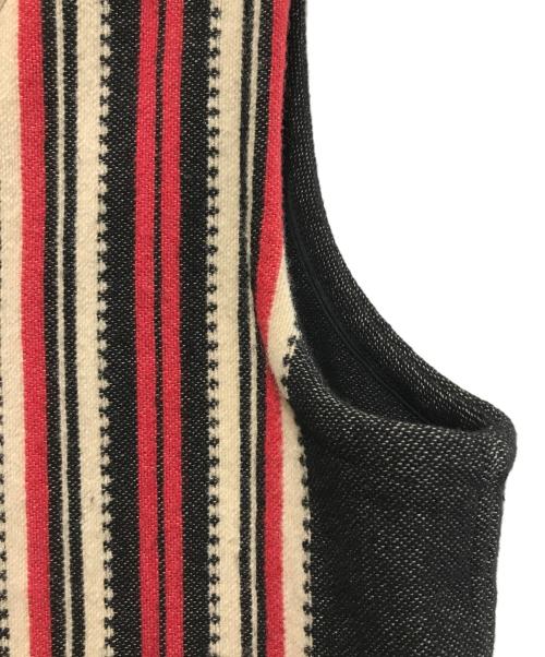 SUGAR CANE（シュガーケーン）SUGAR CANE (シュガーケーン) WOOL BLANKET VEST ブラック サイズ:UK40の古着・服飾アイテム