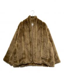 6(ROKU) BEAUTY&YOUTH（ロク ビューティーアンドユース）の古着「FAKE MINK FUR COAT」｜ブラウン