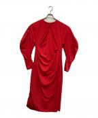 nagonstansナゴンスタンス）の古着「長袖ワンピース」｜レッド