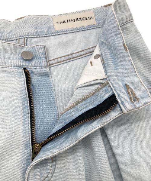 THE HANDSOME（ハンサム）THE HANDSOME (ハンサム) One tack buggy denim(ワンタックバギーデニム) スカイブルー サイズ:FREEの古着・服飾アイテム