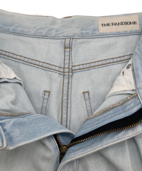 THE HANDSOME（ハンサム）THE HANDSOME (ハンサム) One tack buggy denim(ワンタックバギーデニム) スカイブルー サイズ:FREEの古着・服飾アイテム