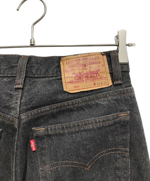 LEVI'S（リーバイス）LEVI'S (リーバイス) 先染め501BLACK DENIM PANTS ブラック サイズ:W28×L30の古着・服飾アイテム